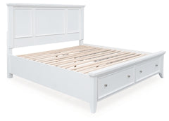 Cama Trulani King con almacenamiento y paneles