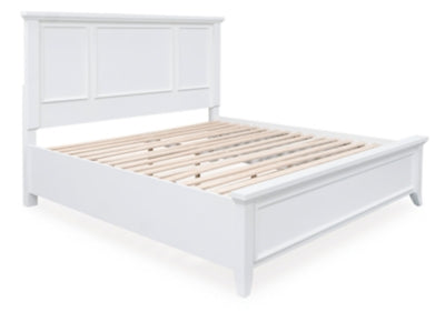 Cama con paneles Trulani King - Blanco