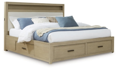 Cama Queen con estantería Calmoro