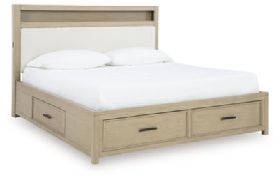 Cama con estantería Calmoro King