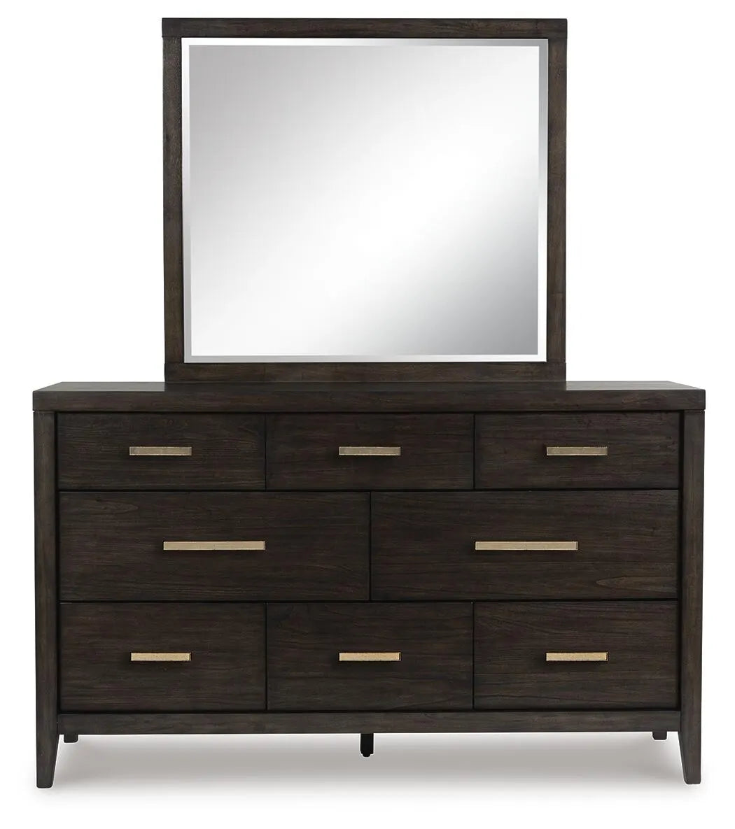 Westonfort Dresser and Mirror - Espresso