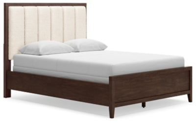 Westonfort Queen Upholstered Panel Bed - Espresso