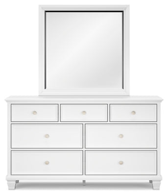 Fortman Dresser and Mirror - White