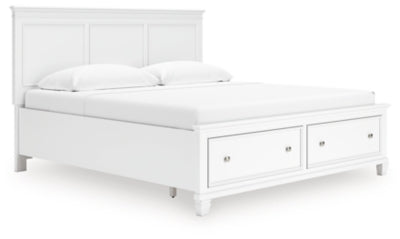 Cama Fortman King con almacenamiento y paneles