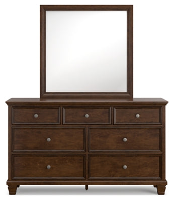 Danabrin Dresser and Mirror - Brown