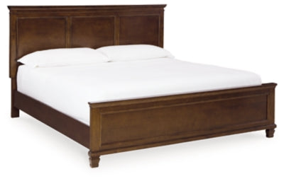 Cama con paneles King Danabrin - Marrón