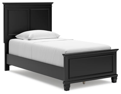 Lanolee Twin Panel Bed - Black