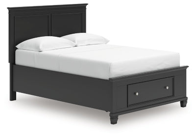 Cama Lanolee con almacenamiento de paneles completos