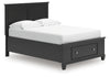 Cama Lanolee con almacenamiento de paneles completos