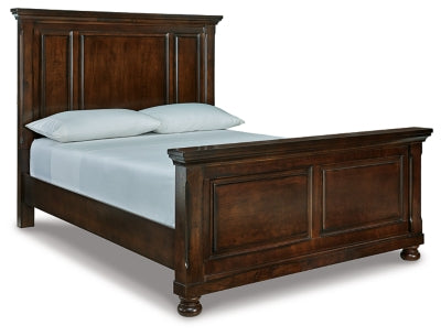Porter Queen Panel Bed - Rustic Brown