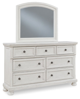 Robbinsdale Dresser and Mirror - Antique White