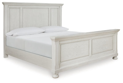 Robbinsdale Queen Panel Bed - Antique White