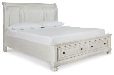 Cama tipo trineo Robbinsdale Queen con espacio de almacenamiento