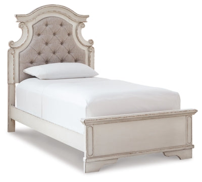 Realyn Twin Panel Bed - Chipped White