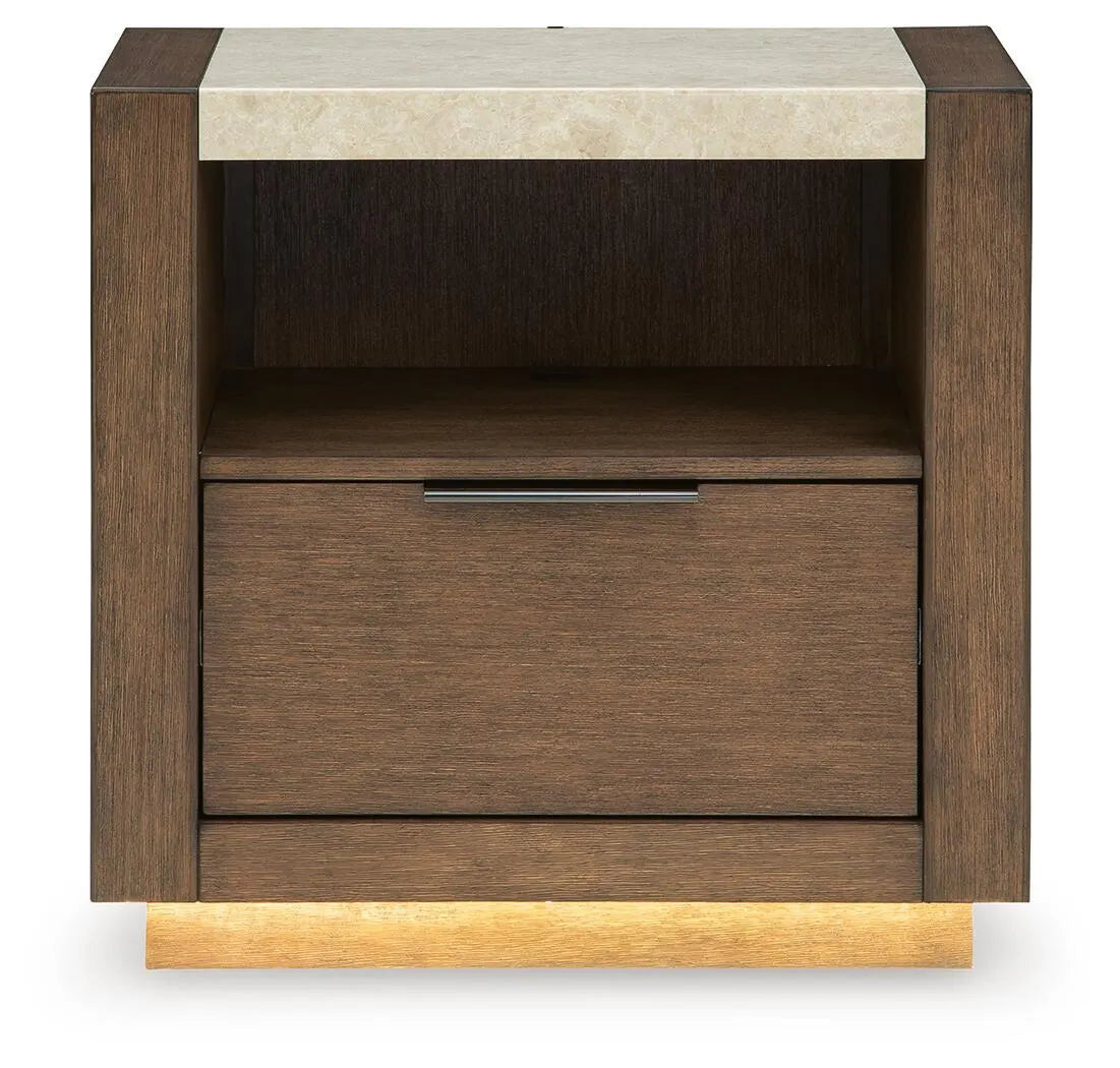 Hennington Nightstand - Medium Brown