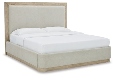 Hennington King Upholstered Bed - Bisque