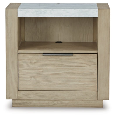 Hennington Nightstand - Bisque