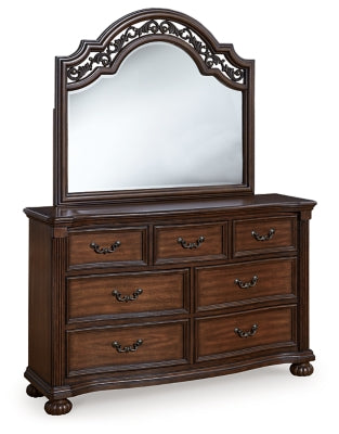Lavinton Dresser and Mirror - Brown