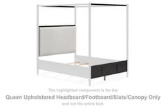 Cabecera/pie de cama/listones/dosel tapizado Portdown Queen