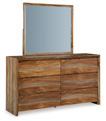 Dressonni Dresser and Mirror - Brown