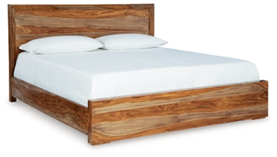 Cama con paneles Dressonni King - Marrón