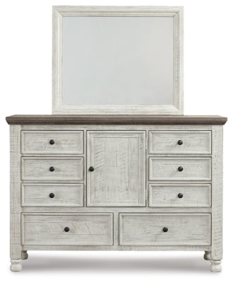Havalance Dresser and Mirror - White/Gray