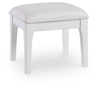 Chalanna Vanity Stool - White
