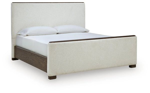Cama tapizada tamaño Queen Darimore