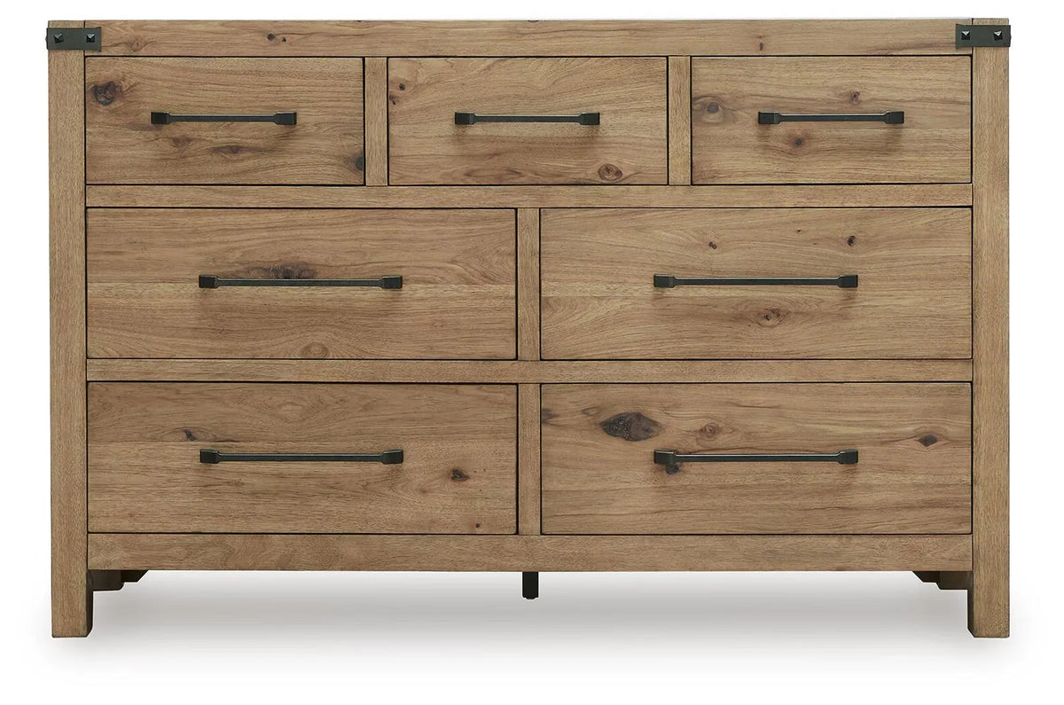 Ridgester Dresser - Light Brown