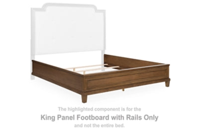 Jorlaina King Panel Footboard with Rails