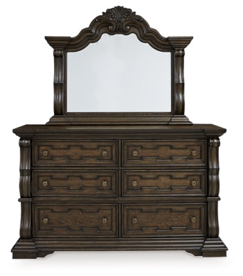 Maylee Dresser and Mirror - Dark Brown