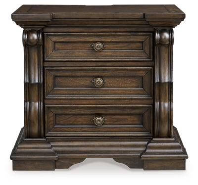 Maylee Nightstand - Dark Brown