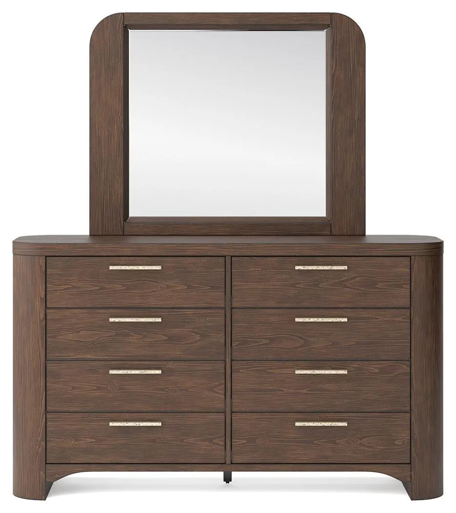 Neo Dresser and Mirror - Rich Brown