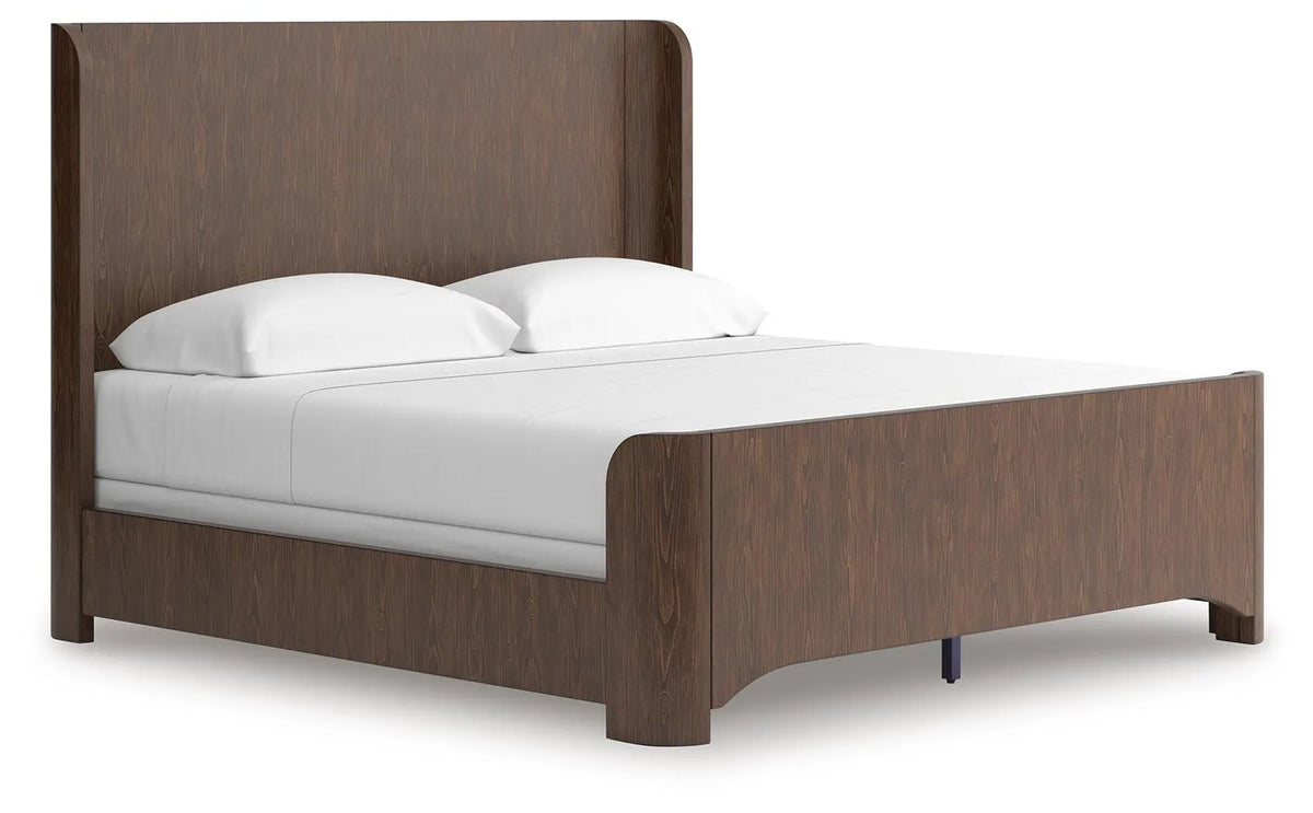 Neo King Panel Bed - Rich Brown