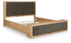 Bracken King Upholstered Panel Bed
