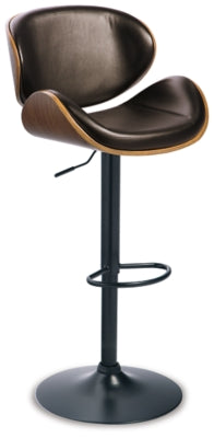 Taburete de bar de altura ajustable Bellatier - Marrón