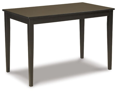 Mesa de comedor Kimonte - Marrón oscuro