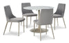 Mesa de comedor Pharwynn y 4 sillas