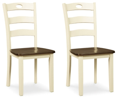 Woodanville Dining Chair - Cream/Brown