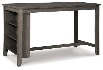 Mesa de comedor Caitbrook de altura de mostrador - Gris