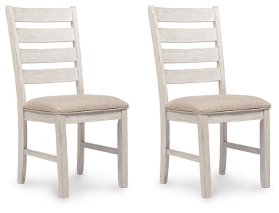 Skempton Dining Chair - White/Light Brown