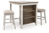 Mesa de comedor y taburetes de bar Skempton (juego de 3)