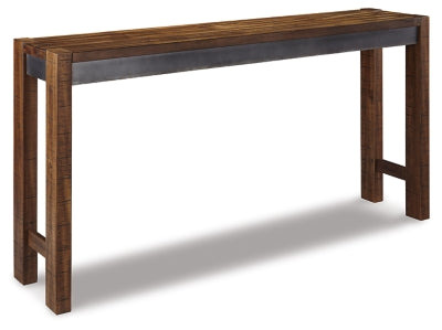 Mesa de comedor Torjin de altura de mostrador - Marrón/Gris