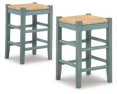 Mirimyn Counter Height Bar Stool - Teal