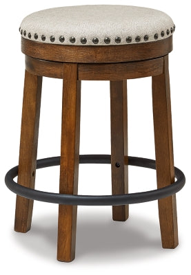 Valebeck Counter Height Stool - Brown/Black