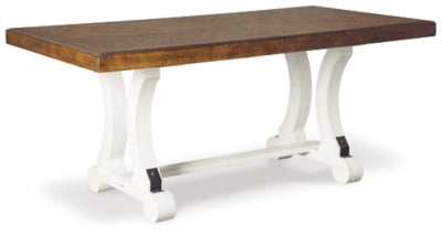 Valebeck Dining Table - White/Brown
