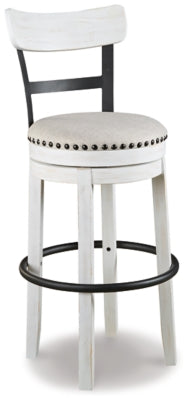 Taburete de bar alto Valebeck - Blanco