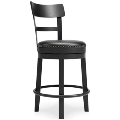 Taburete de bar de altura de mostrador Valebeck - Negro