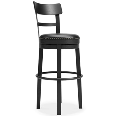 Taburete de bar alto Valebeck - Negro