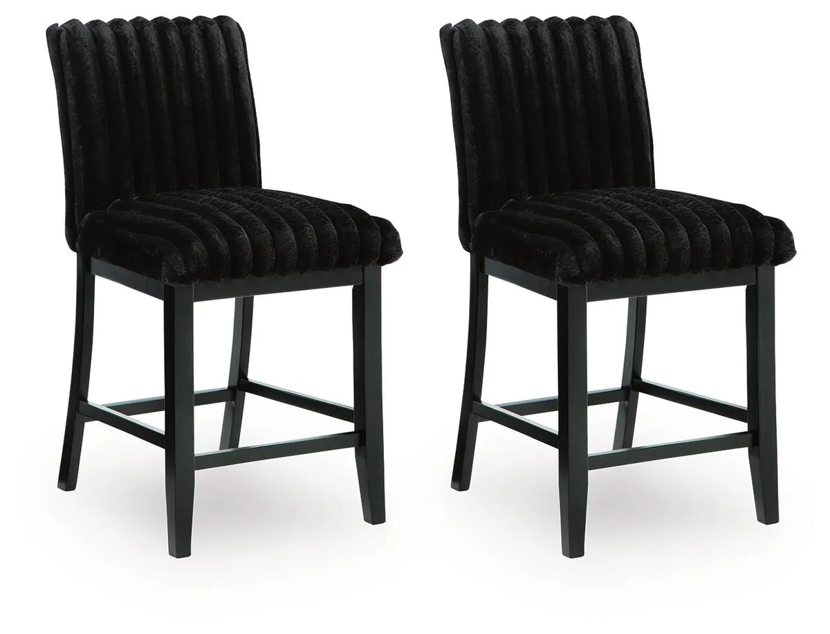 Lilyberg Counter Height Barstool - Gray/Black